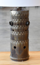 Combustion liner with medium burnishing from heat in the engine