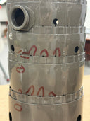 Combustion Liner with red inspection markings